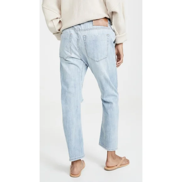 One Teaspoon | Shabbies Drawstring Distressed Relaxed Boyfriend Jeans Hustler - Picture 2 of 11